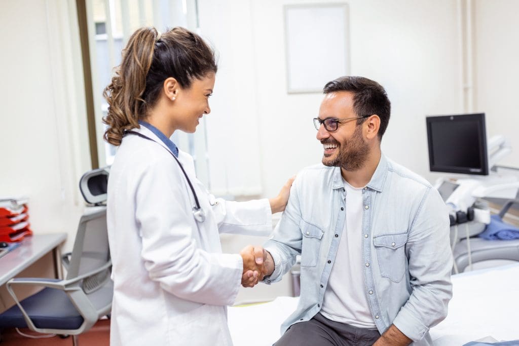 Lab testing consultation at PRANA Fortville wellness clinic