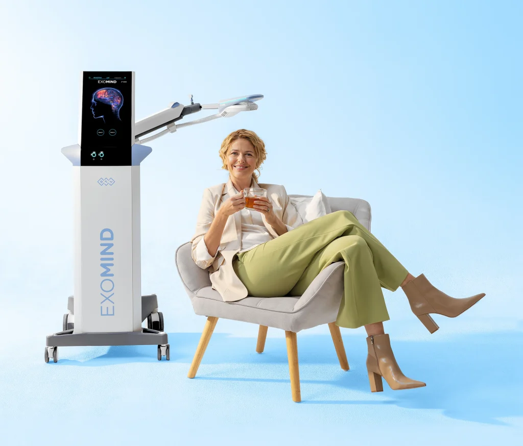 Patient receiving cognitive enhancement therapy PRANA